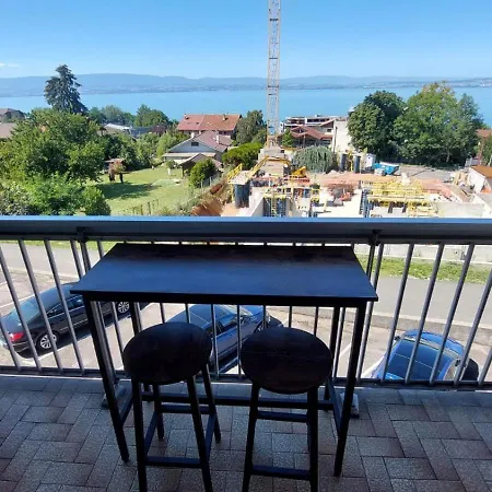 Cosy Avec Vue Sur Le Leman אוויאן-לה-באן